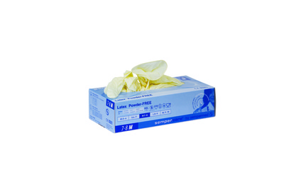 Powder Free Non-Sterile Latex Examination Gloves White Medium x100